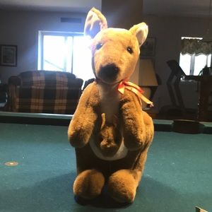 Stuffed kangaroo with Joey in the pouch